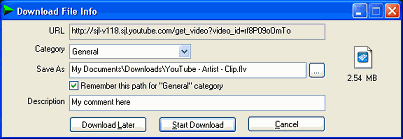 download youtube video file