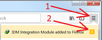 IDM Integraiton Module added in FireFox